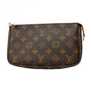 LOUIS VUITTON Brown Monogram Pochette Pouch
